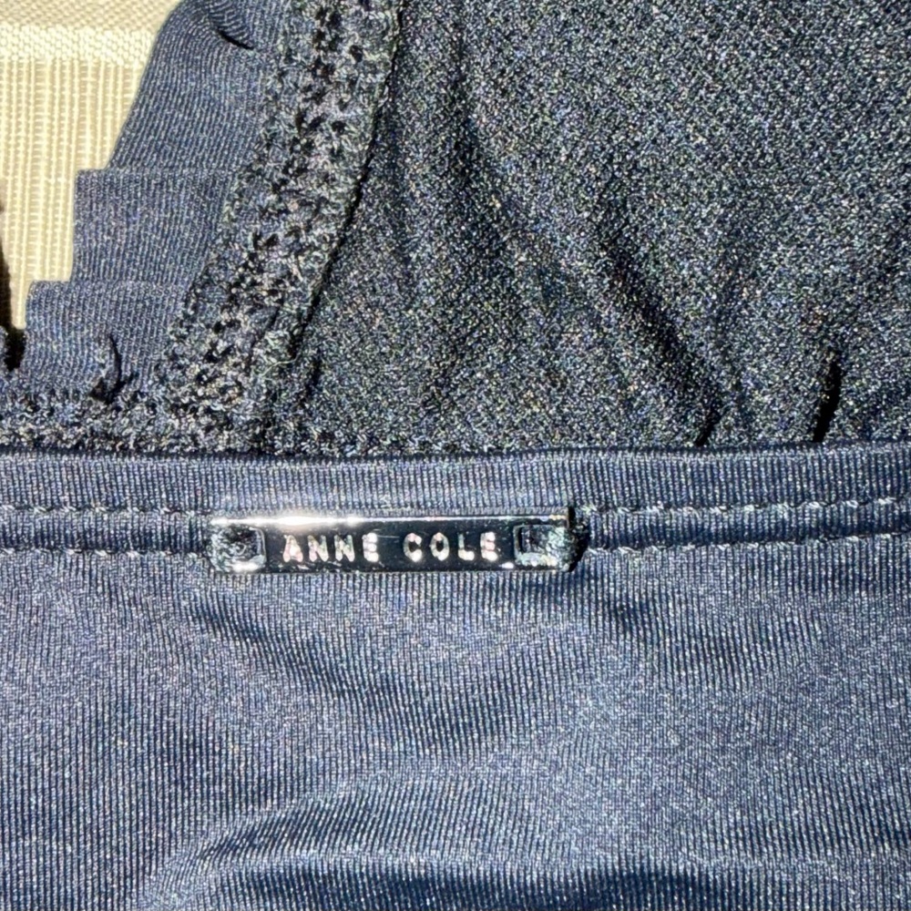 Anne Cole Black Ruffle One Piece Swimsuit - Picture 3 of 5